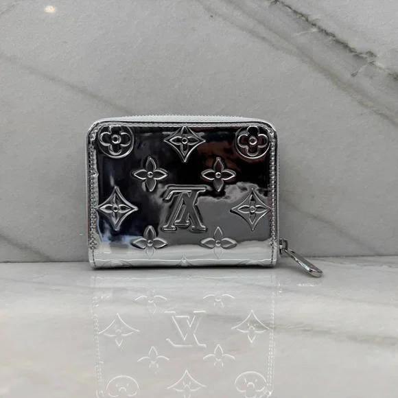 Louis Vuitton Monogram Mirror Zippy Coin Purse Silver - Picture 5 of 9